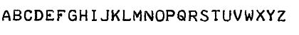 Download Teleprinter Bold Font Uppercase Preview