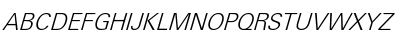 Download Unique Light ITALIC Font Uppercase Preview