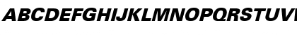 Download Univers-Black Italic Font Uppercase Preview