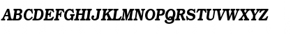 Download BookmanDemiItalicCond Regular Font Uppercase Preview