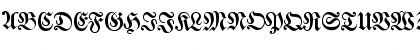 Download WalbaumFraktur DB Regular Font Uppercase Preview