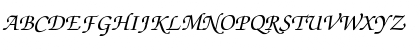 Download ZapfChancery-MediumItalic Regular Font Uppercase Preview