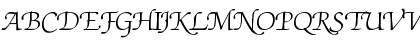 Download Zapf Chancery Swash BQ Regular Font Uppercase Preview