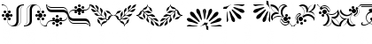 Download Borderbats-Fleur2 Regular Font Uppercase Preview