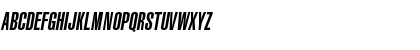 Download AGLettericaUltraCompressedC Italic Font Uppercase Preview