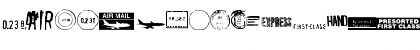 Download AirMail Postage Font Uppercase Preview