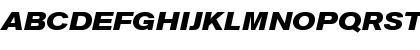 Download Berthold Akzidenz Grotesk Bold Extended Italic Font Uppercase Preview