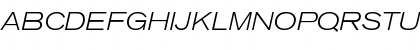 Download Akzidenz-Grotesk BQ Light Extended Italic Font Uppercase Preview