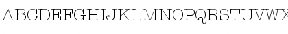 Download ITC American Typewriter LT Light Font Uppercase Preview