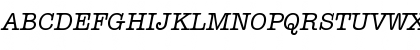 Download ITC American Typewriter Std Medium Italic Font Uppercase Preview