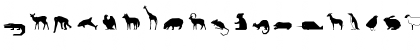 Download Animals Regular Font Uppercase Preview