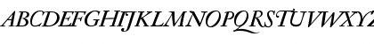 Download Antique Regent Italic Font Uppercase Preview