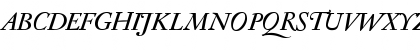 Download Antique Regent CE Italic Font Uppercase Preview