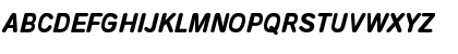 Download Aral-Type BQ Bold Italic Font Uppercase Preview