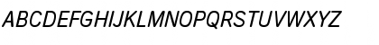 Download Aral-Type BQ Regular Italic Font Uppercase Preview