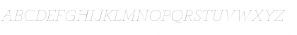 Download Archer Hairline Italic Font Uppercase Preview