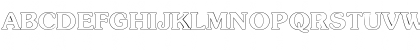 Download Boulevard Outline SF Regular Font Uppercase Preview