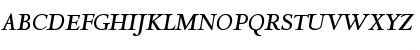 Download AsdanteMediumItalic Regular Font Uppercase Preview