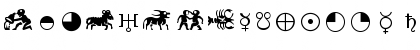 Download Astrology P01 Font Uppercase Preview
