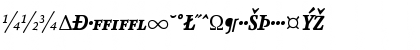 Download AtmaSerifExp-BlackItalicSC Regular Font Uppercase Preview