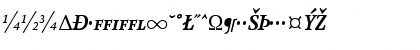 Download AtmaSerifExp-BoldItalicSC Regular Font Uppercase Preview