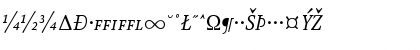 Download AtmaSerifExp-BookItalicSC Regular Font Uppercase Preview