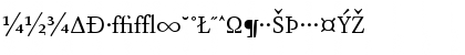Download AtmaSerifExp-BookRoman Regular Font Uppercase Preview