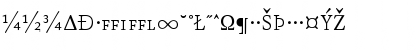 Download AtmaSerifExp-BookRomanSC Regular Font Uppercase Preview
