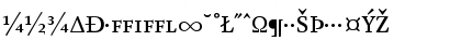 Download AtmaSerifExp-MediumRomanMC Regular Font Uppercase Preview