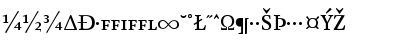 Download AtmaSerifExp-MediumRomanSC Regular Font Uppercase Preview