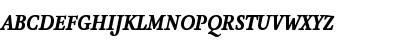 Download AtmaSerifLF-BlackItalicMC Regular Font Uppercase Preview