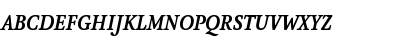 Download AtmaSerifLF-BoldItalicQC Regular Font Uppercase Preview