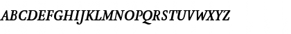 Download AtmaSerifLF-BoldItalicSC Regular Font Uppercase Preview
