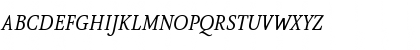 Download AtmaSerifLF-BookItalicQC Regular Font Uppercase Preview