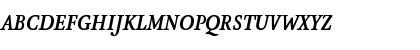Download AtmaSerifTF-BoldItalicSC Regular Font Uppercase Preview