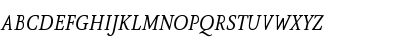 Download AtmaSerifTF-BookItalicQC Regular Font Uppercase Preview