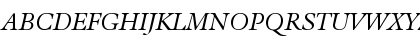 Download AureliaEF-BookItalic Regular Font Uppercase Preview