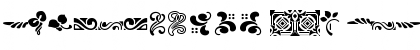 Download Auriol-Flowers Regular Font Uppercase Preview