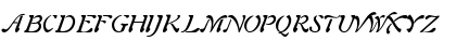 Download AuriolItalic Regular Font Uppercase Preview