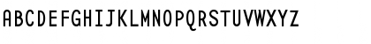 Download BaseMono NarrowReg Font Uppercase Preview