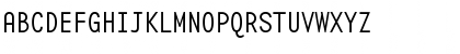 Download BaseMono NarrowThin Font Uppercase Preview