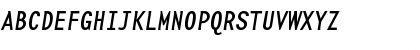 Download BaseMonoReg-Narrow RomanItalic Font Uppercase Preview