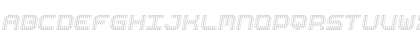 Download BpositiveOutline Italic Regular Font Uppercase Preview