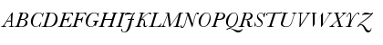 Download Baskerville MT Std Italic Font Uppercase Preview