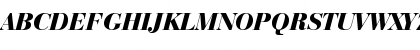 Download Bauer Bodoni Black Italic Font Uppercase Preview