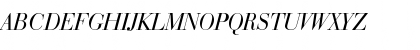 Download Bauer Bodoni Italic Font Uppercase Preview
