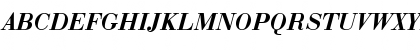 Download Bauer Bodoni T Demi Bold Italic Font Uppercase Preview