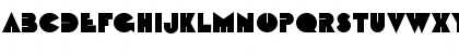 Download BebitC Regular Font Uppercase Preview