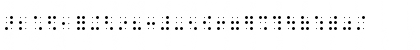 Download Braille-HC Regular Font Uppercase Preview