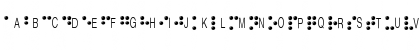 Download BrailleAlpha Regular Font Uppercase Preview